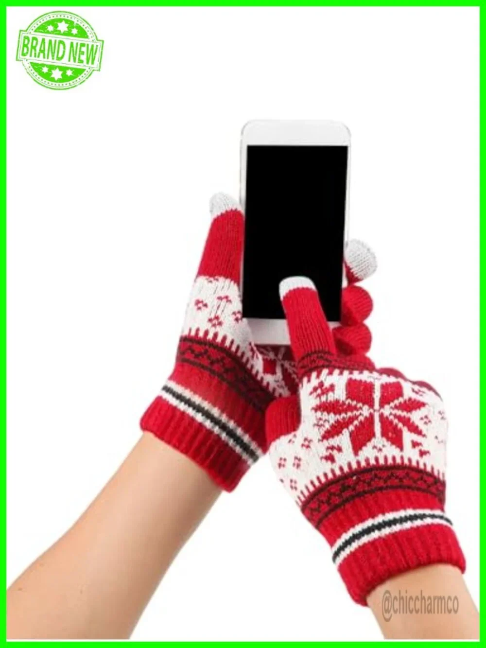 6 Pairs Touchscreen Winter Gloves for Women Men Running Warm Knit Acrylic